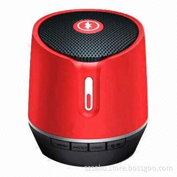 Portable V4.0 Bluetooth Speaker with Microphone, Available for Smartphone, iPod, Touch and 3GS